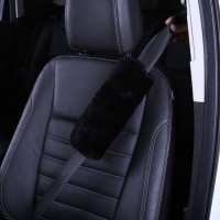 Genuine Sheepskin Car Seat Belt Shoulder Strap Pad