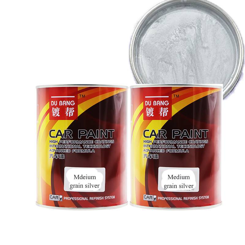 Automotive 1k Coating Supplies Refinish Acrylic Metallic Liquid Grain Fine Gray Silver Color Car Spray Paint